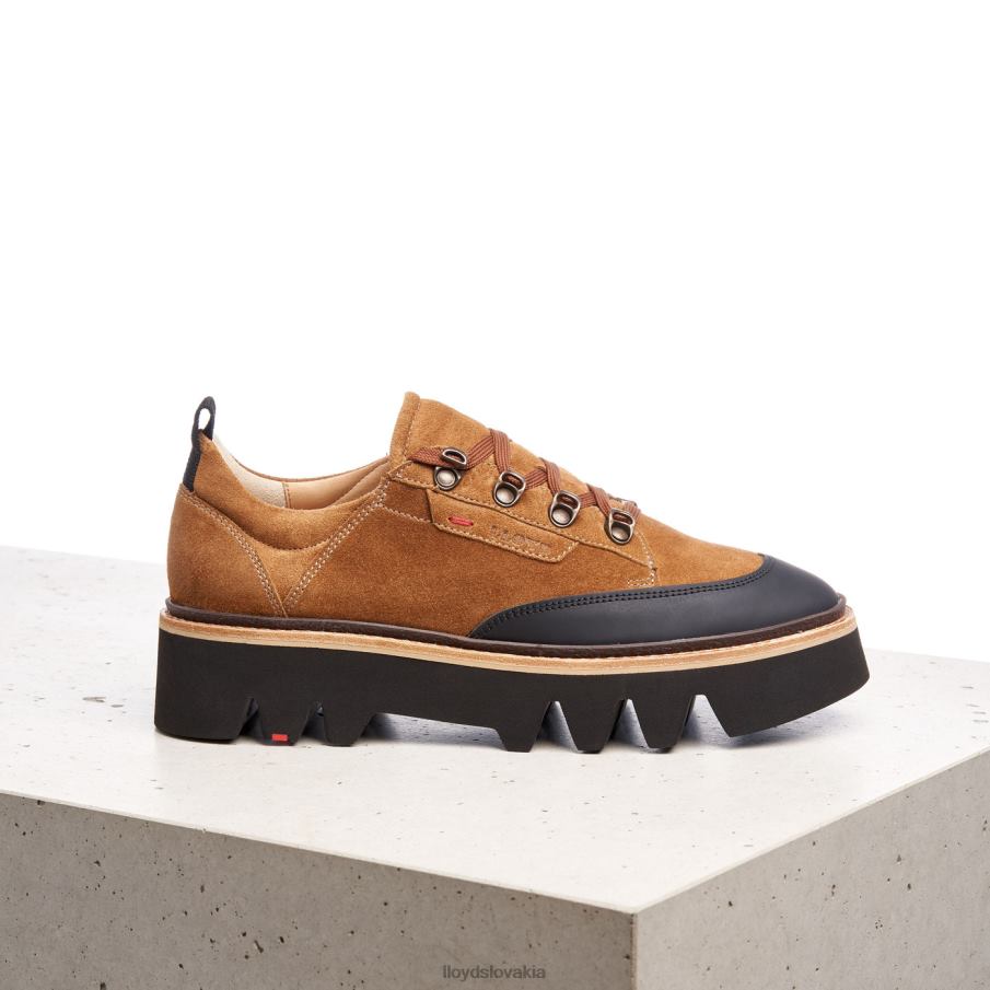 LLOYD hladké kožené tenisky ženy topánky hnedá 6R0JN1176