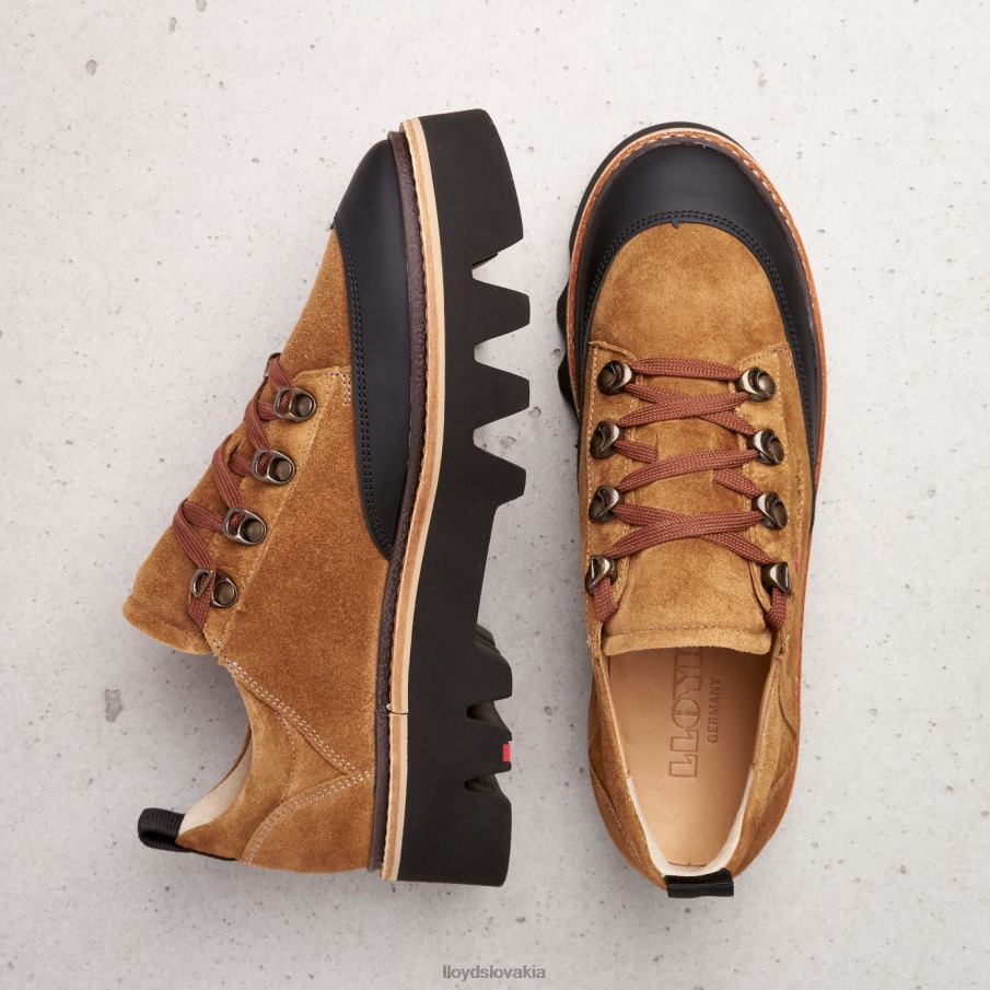 LLOYD hladké kožené tenisky ženy topánky hnedá 6R0JN1176