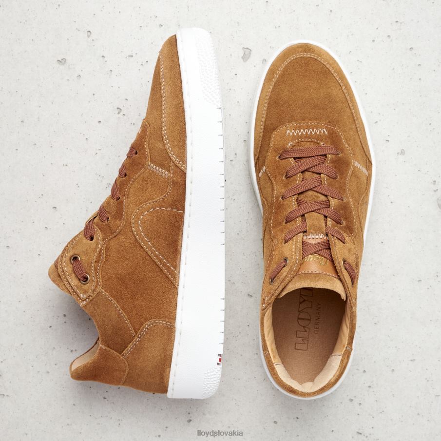 LLOYD kožené nízke tenisky ženy topánky hnedá 6R0JN782