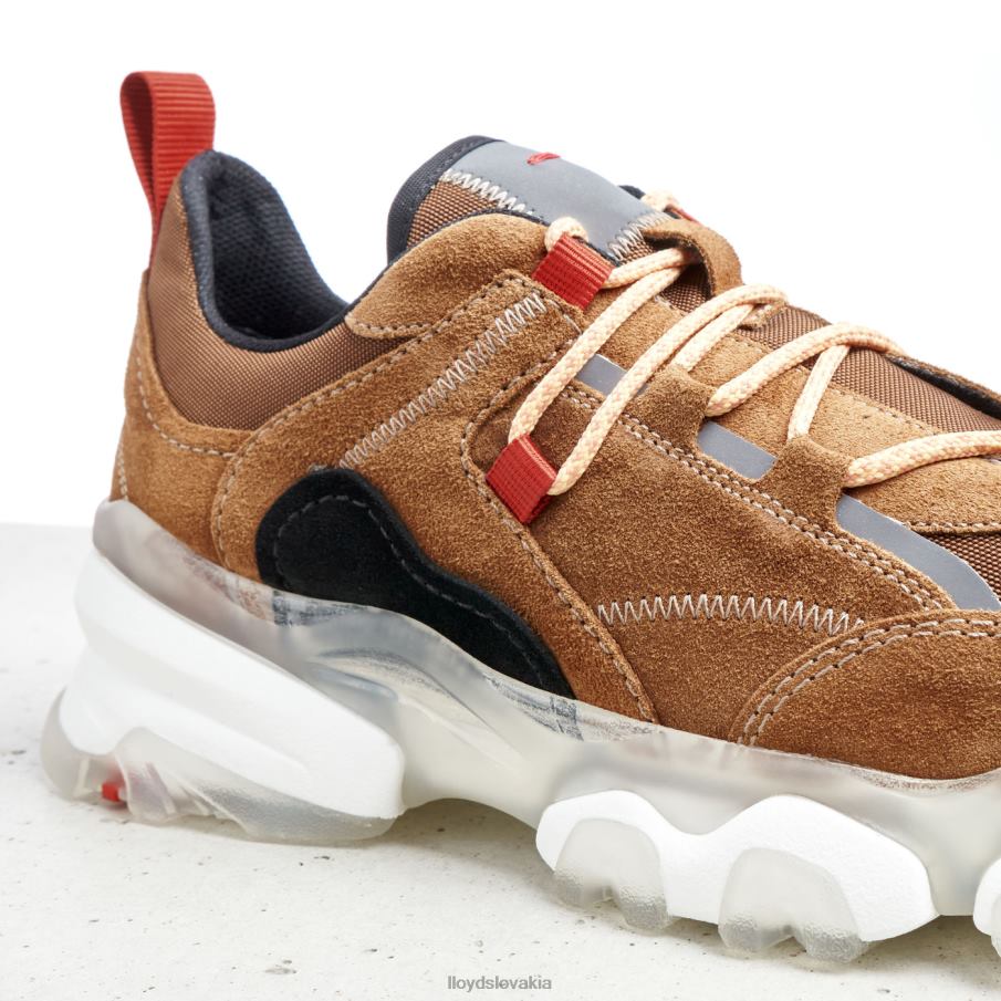 LLOYD kožené nízke tenisky ženy topánky hnedá 6R0JN787