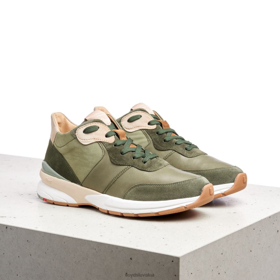 LLOYD kožené nízke tenisky ženy topánky zelená 6R0JN767