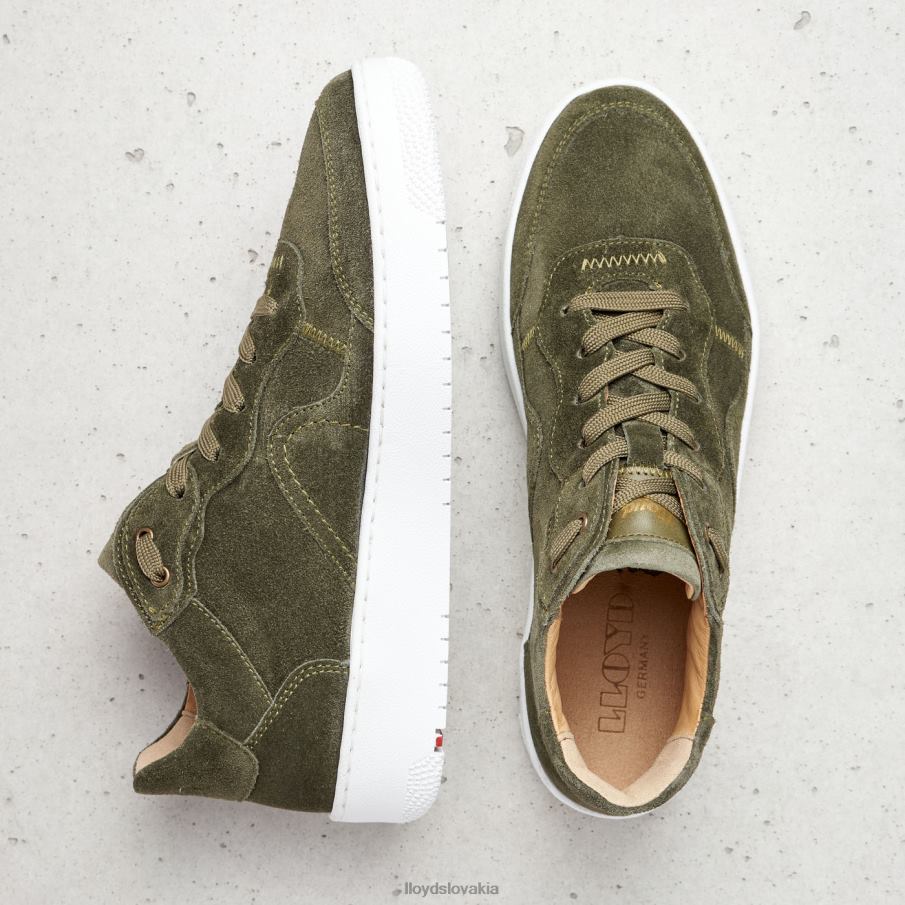 LLOYD kožené nízke tenisky ženy topánky zelená 6R0JN768