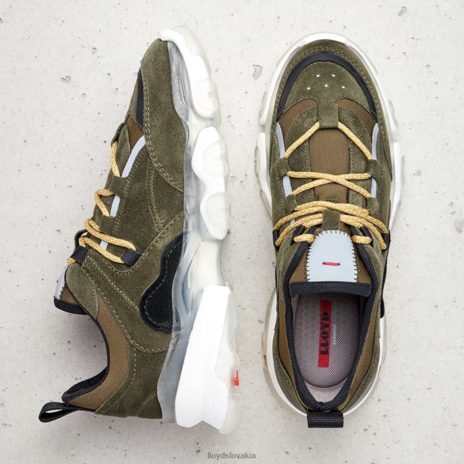 LLOYD kožené nízke tenisky ženy topánky zelená 6R0JN780