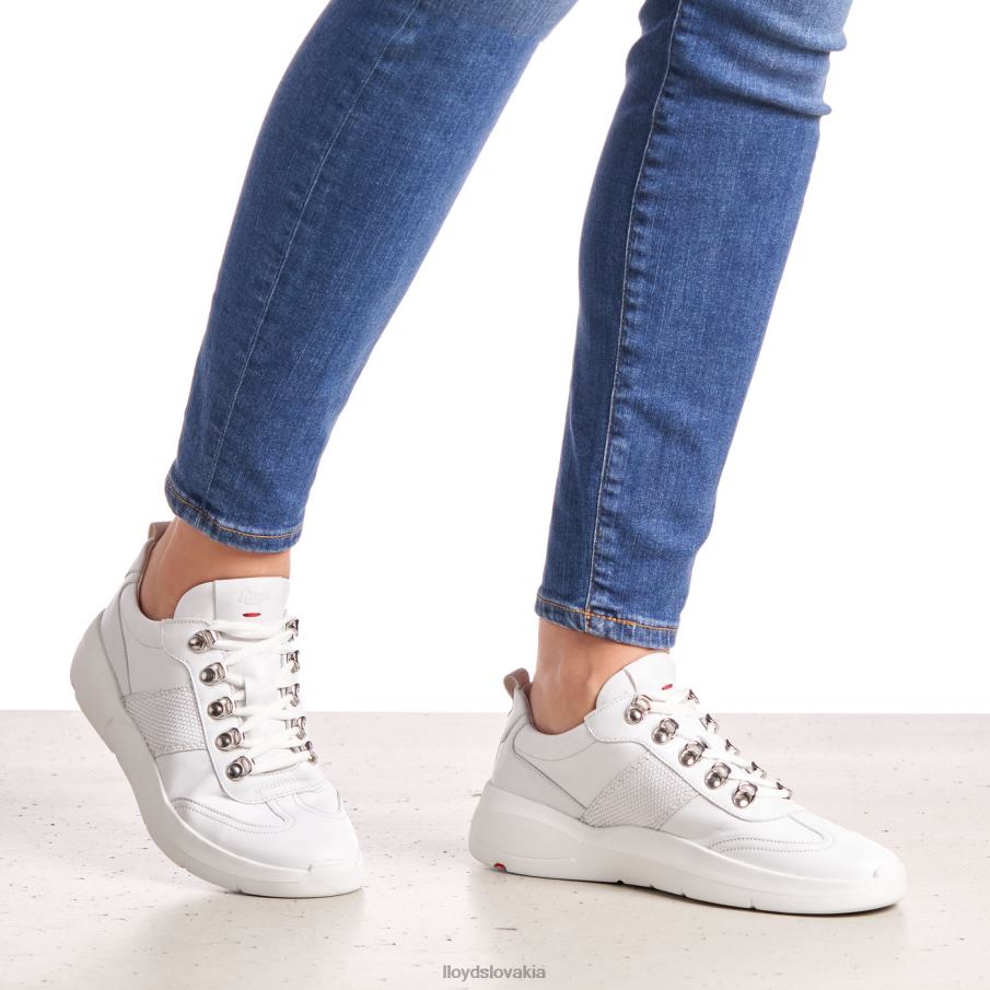 LLOYD kožené tenisky ženy topánky biely 6R0JN790