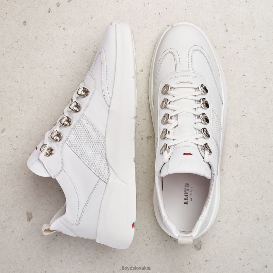 LLOYD kožené tenisky ženy topánky biely 6R0JN790
