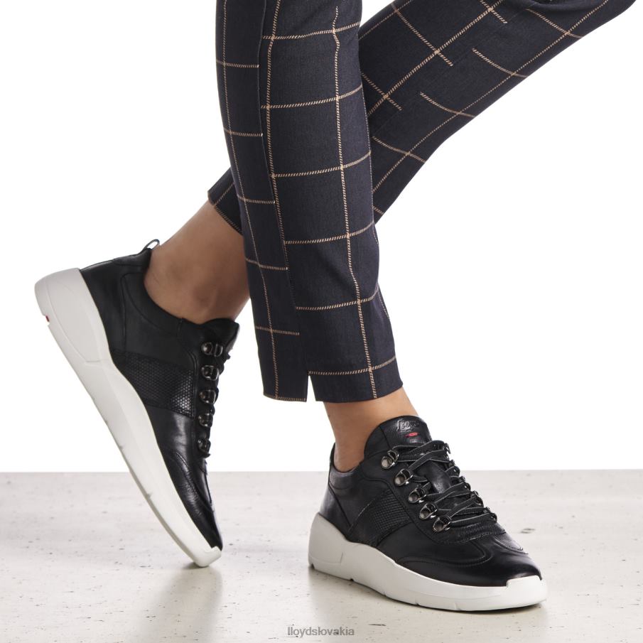 LLOYD kožené tenisky ženy topánky čierna 6R0JN834