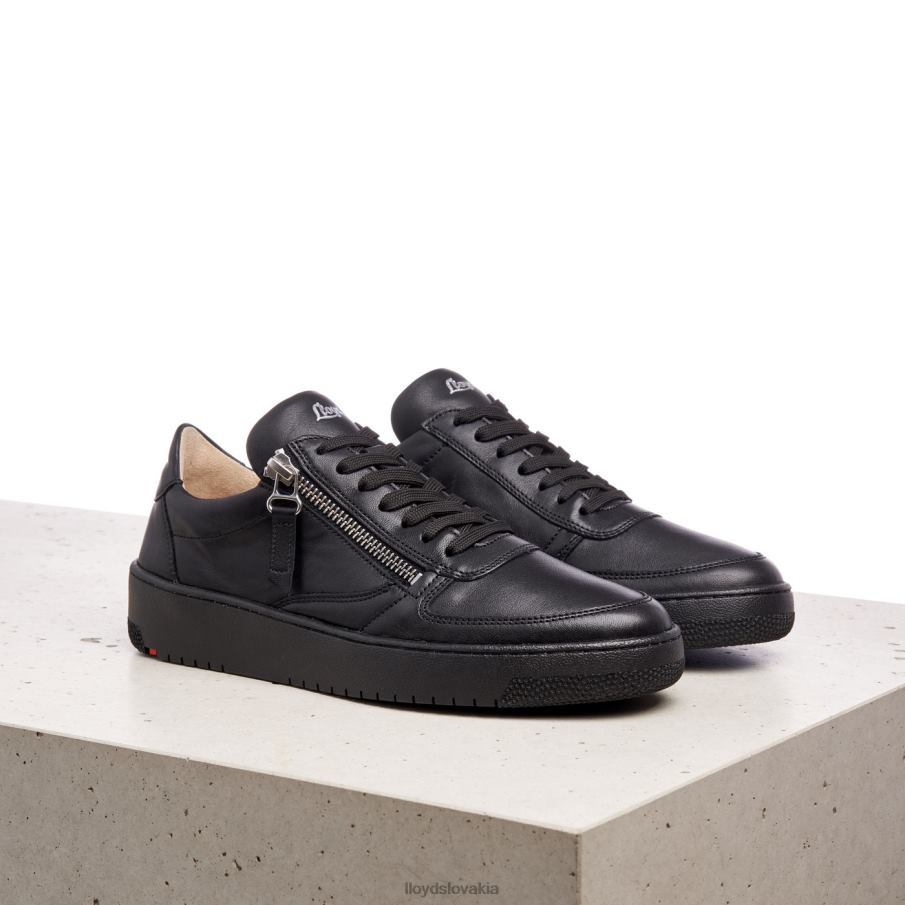 LLOYD nízke kožené tenisky ženy topánky čierna 6R0JN823