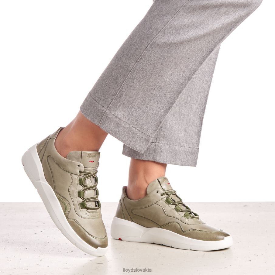 LLOYD nízke kožené tenisky ženy topánky zelená 6R0JN830