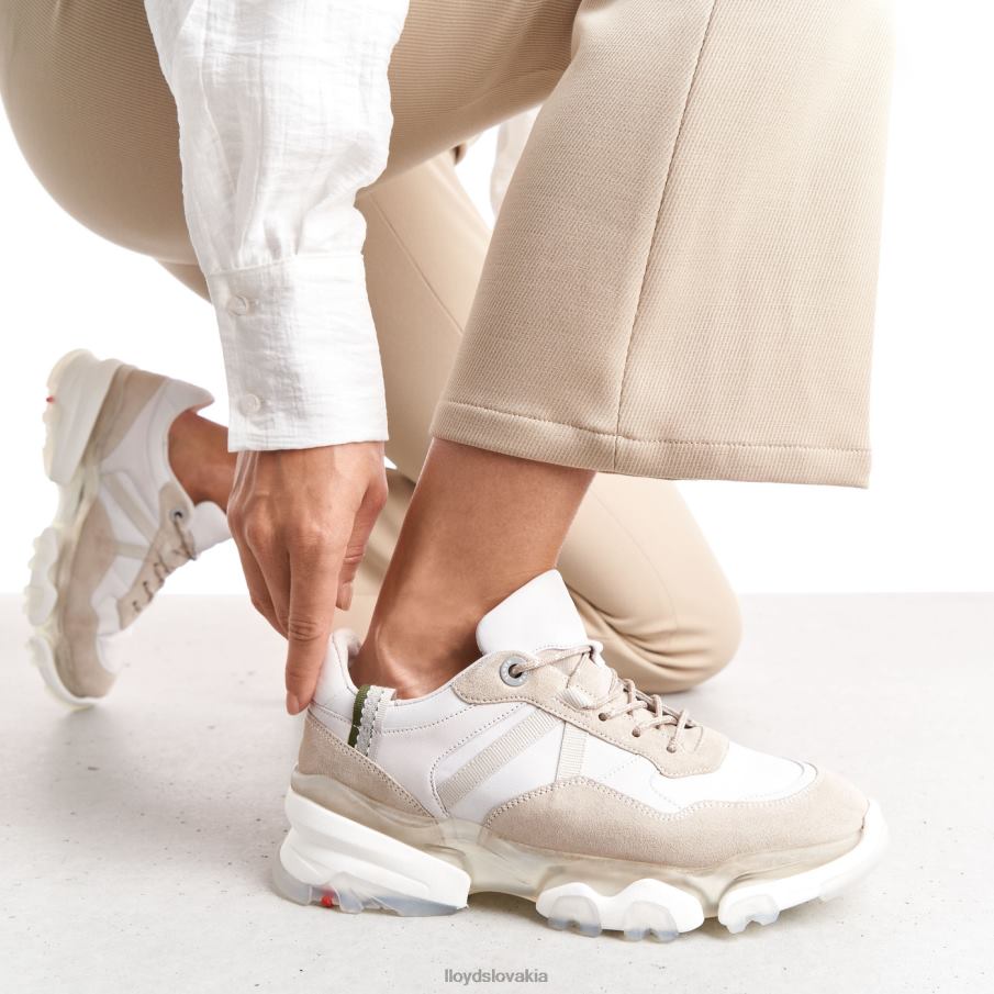 LLOYD semišové tenisky ženy topánky biely 6R0JN816