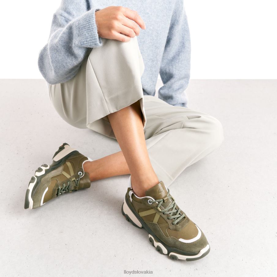 LLOYD semišové tenisky ženy topánky zelená 6R0JN802