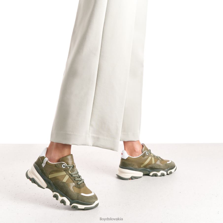 LLOYD semišové tenisky ženy topánky zelená 6R0JN802