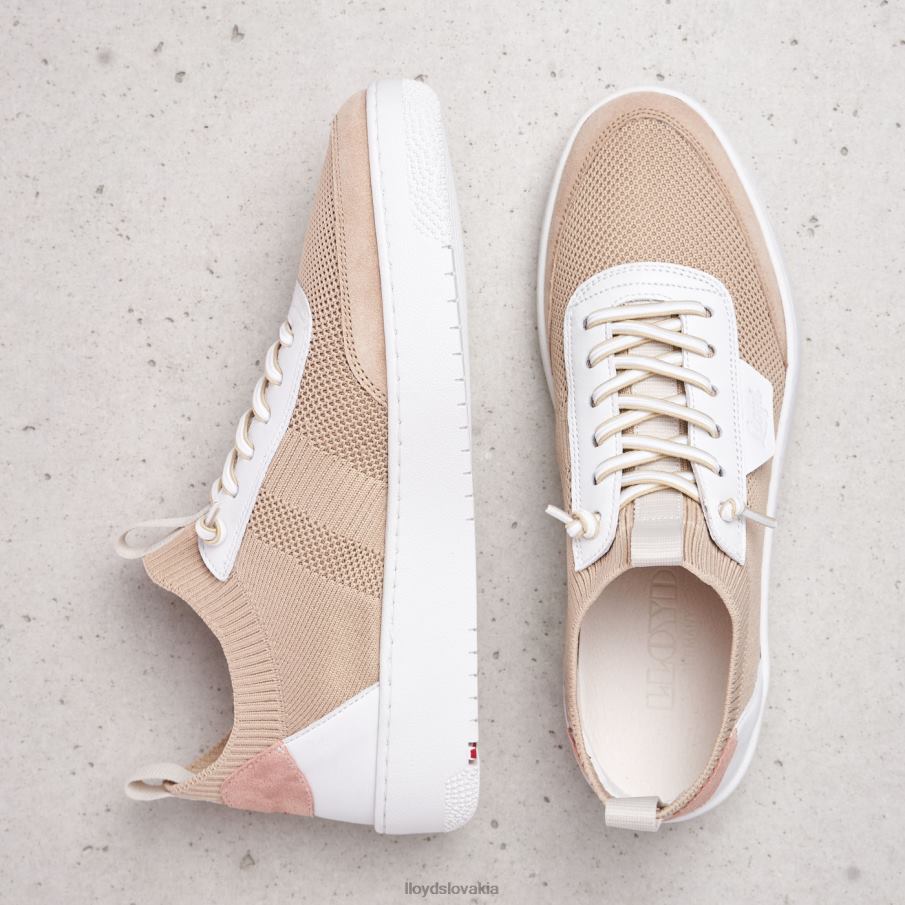 LLOYD strakaté hladké kožené tenisky ženy topánky kombinované 6R0JN783