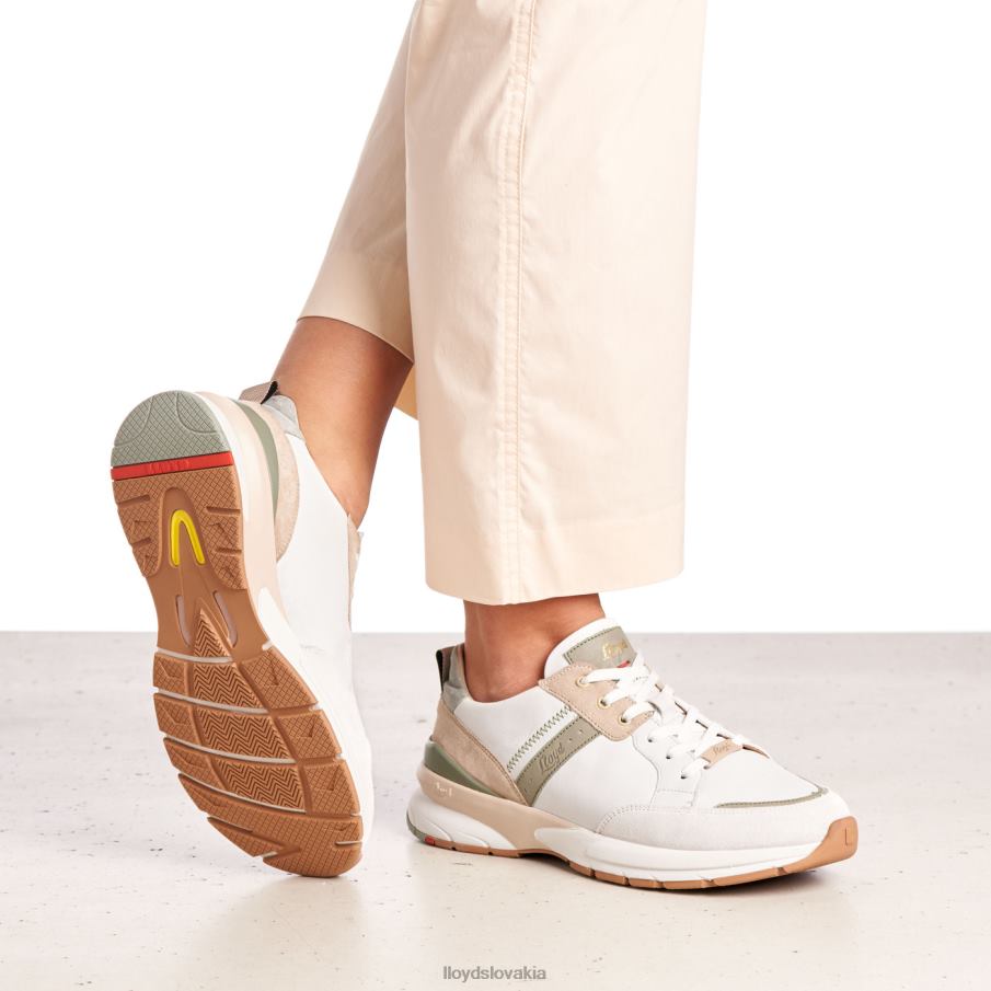 LLOYD strakaté hladké kožené tenisky ženy topánky kombinované 6R0JN840