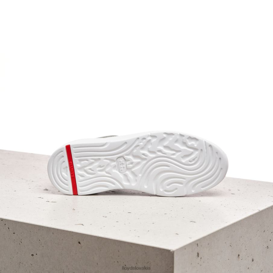 LLOYD strakaté hladké kožené tenisky ženy topánky zelená 6R0JN809