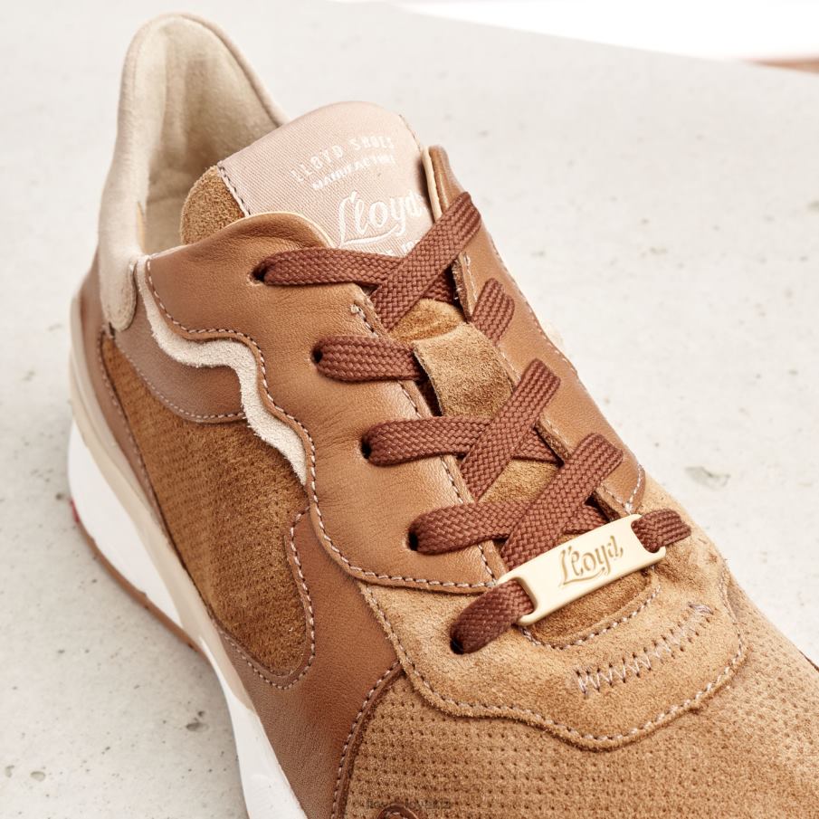 LLOYD tenisky z ovčej kože ženy topánky hnedá 6R0JN804