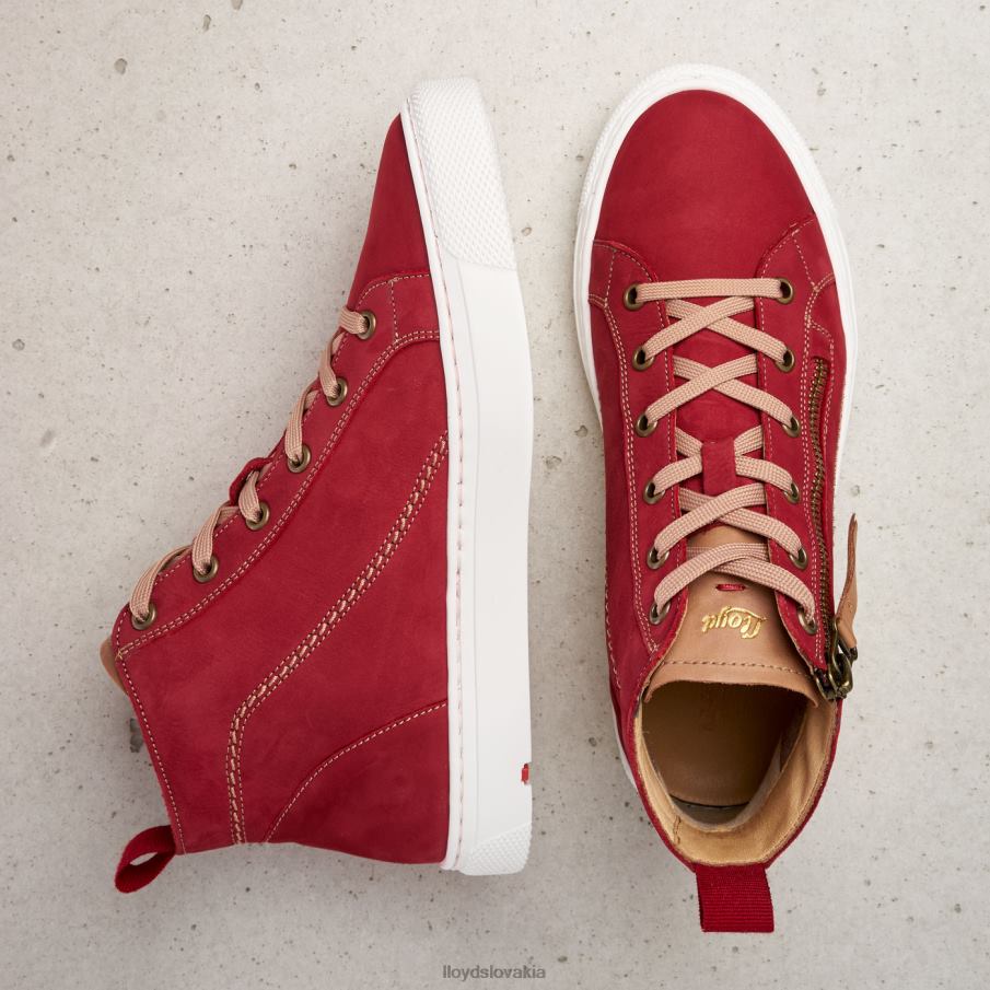 LLOYD vysoké tenisky ženy topánky červená 6R0JN860