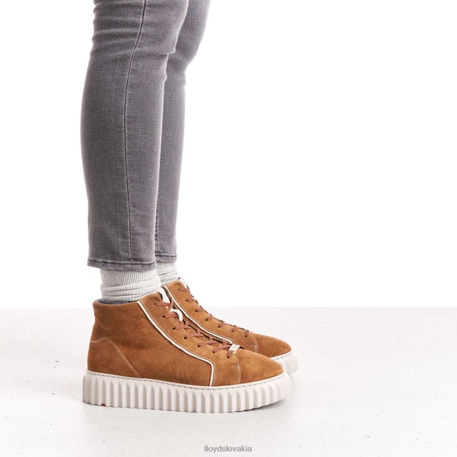 LLOYD vysoké tenisky ženy topánky hnedá 6R0JN777