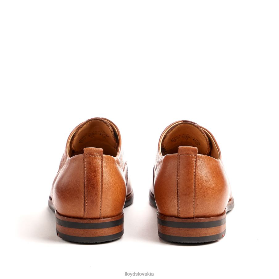 LLOYD fľakaté šnurovacie poltopánky ženy topánky hnedá 6R0JN1030