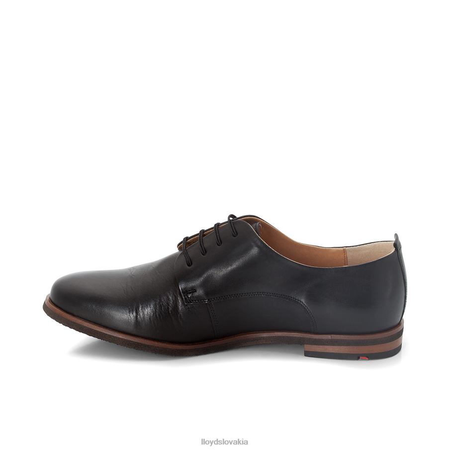 LLOYD fľakaté šnurovacie poltopánky ženy topánky čierna 6R0JN1006