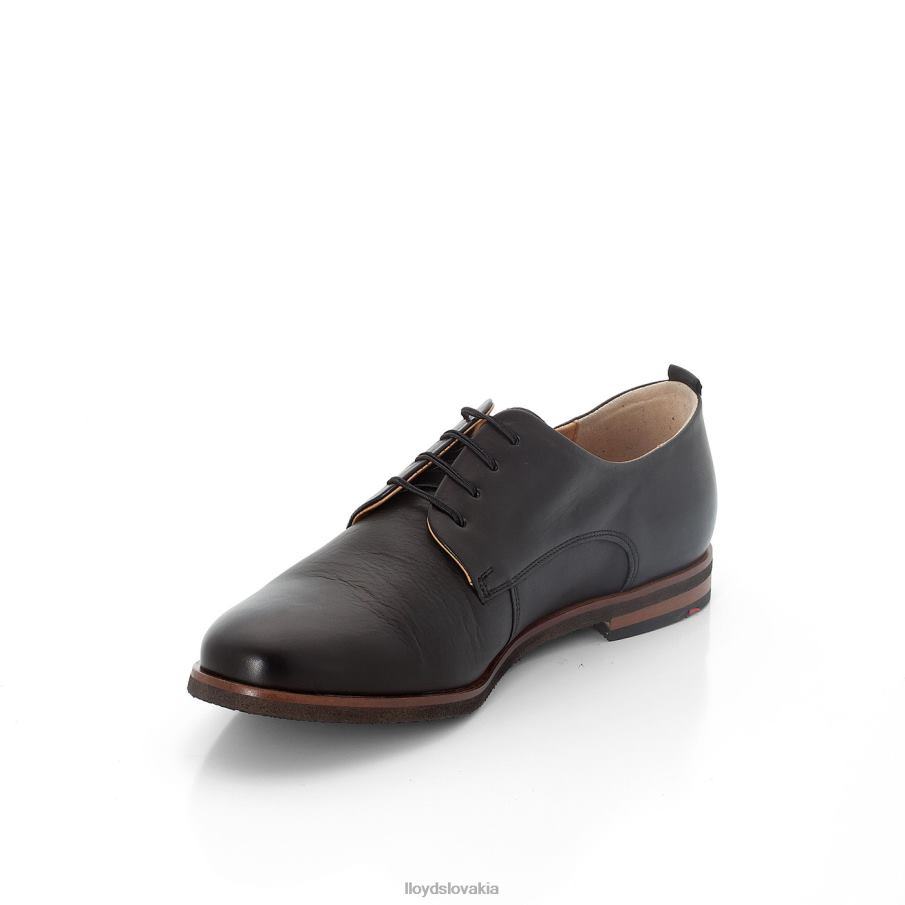 LLOYD fľakaté šnurovacie poltopánky ženy topánky čierna 6R0JN1006