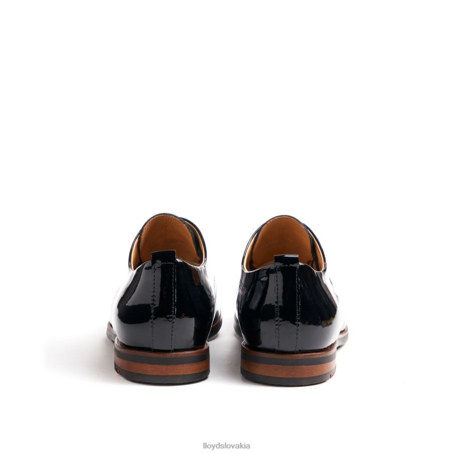 LLOYD fľakaté šnurovacie poltopánky ženy topánky čierna 6R0JN1047