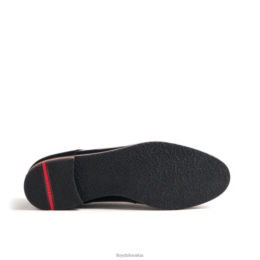 LLOYD fľakaté šnurovacie poltopánky ženy topánky čierna 6R0JN1047