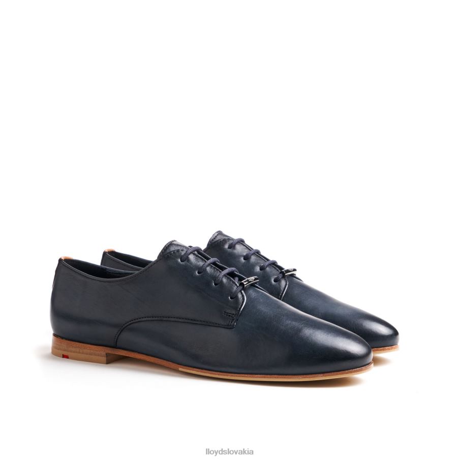 LLOYD čipkové hladké kožené poltopánky ženy topánky Modrá 6R0JN1066