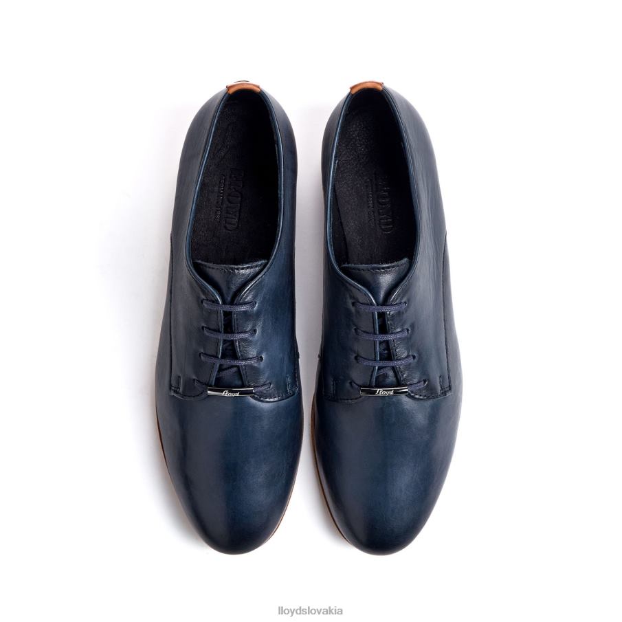 LLOYD čipkové hladké kožené poltopánky ženy topánky Modrá 6R0JN1066