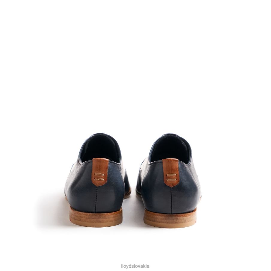 LLOYD čipkové hladké kožené poltopánky ženy topánky Modrá 6R0JN1066