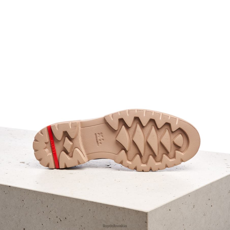 LLOYD čipkové hladké kožené poltopánky ženy topánky červená 6R0JN1181