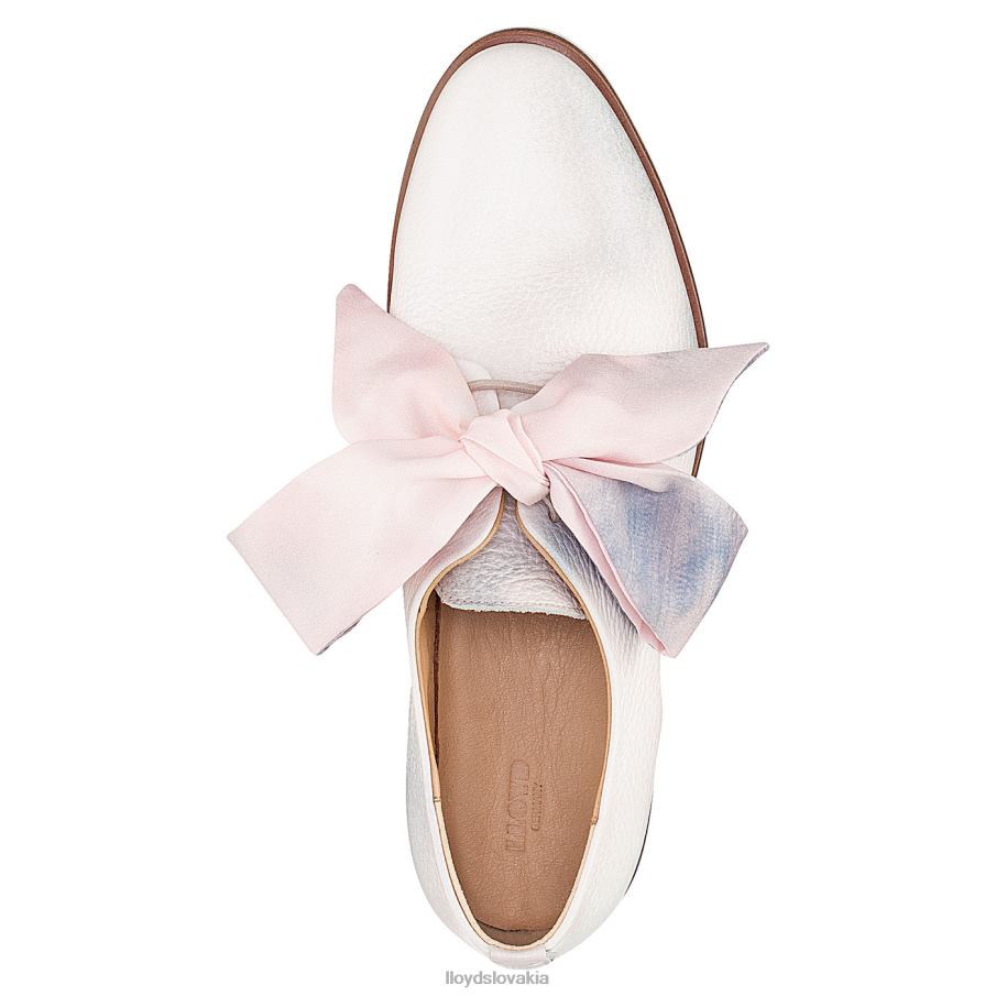 LLOYD čipkové hladké kožené poltopánky ženy topánky kombinované 6R0JN1179