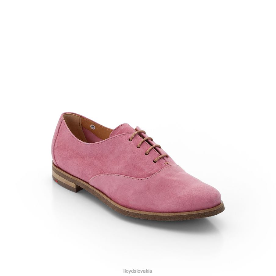 LLOYD kožené krajkové poltopánky ženy topánky červená 6R0JN1183