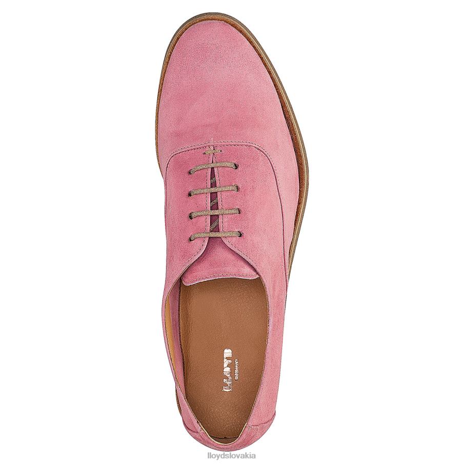 LLOYD kožené krajkové poltopánky ženy topánky červená 6R0JN1183