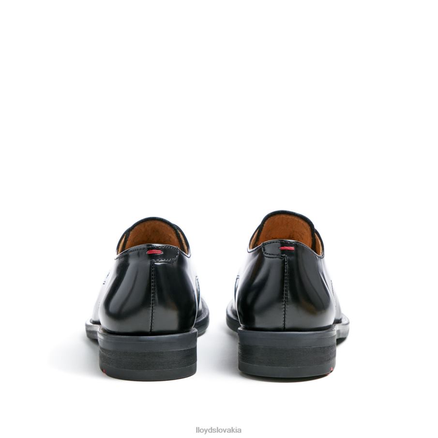 LLOYD kožené krajkové poltopánky ženy topánky čierna 6R0JN1022