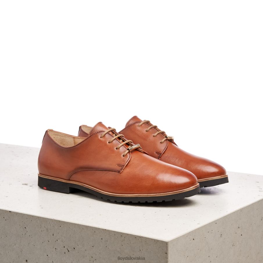 LLOYD krajkové kožené poltopánky ženy topánky hnedá 6R0JN1057