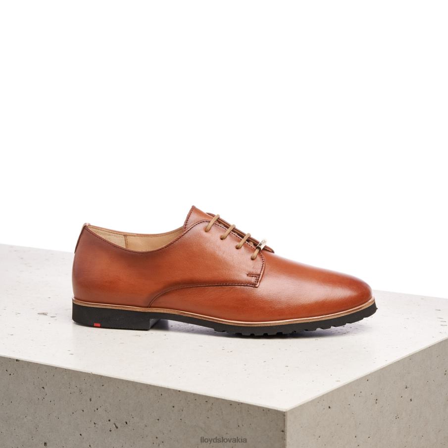 LLOYD krajkové kožené poltopánky ženy topánky hnedá 6R0JN1057