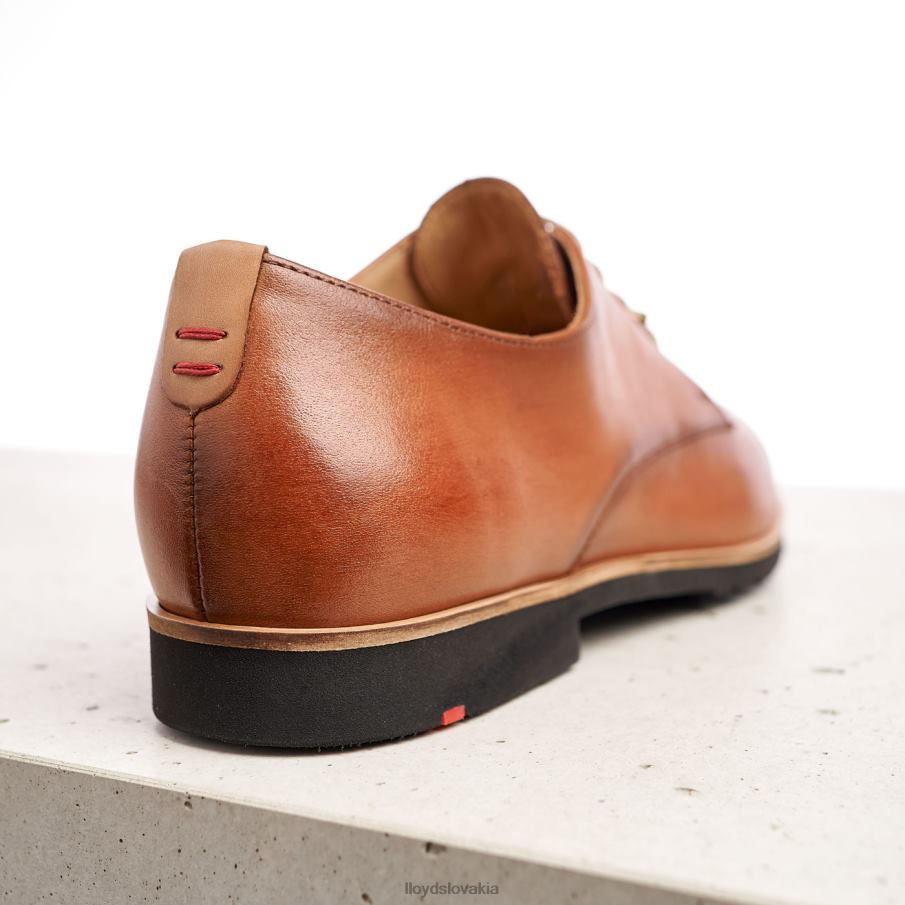 LLOYD krajkové kožené poltopánky ženy topánky hnedá 6R0JN1057