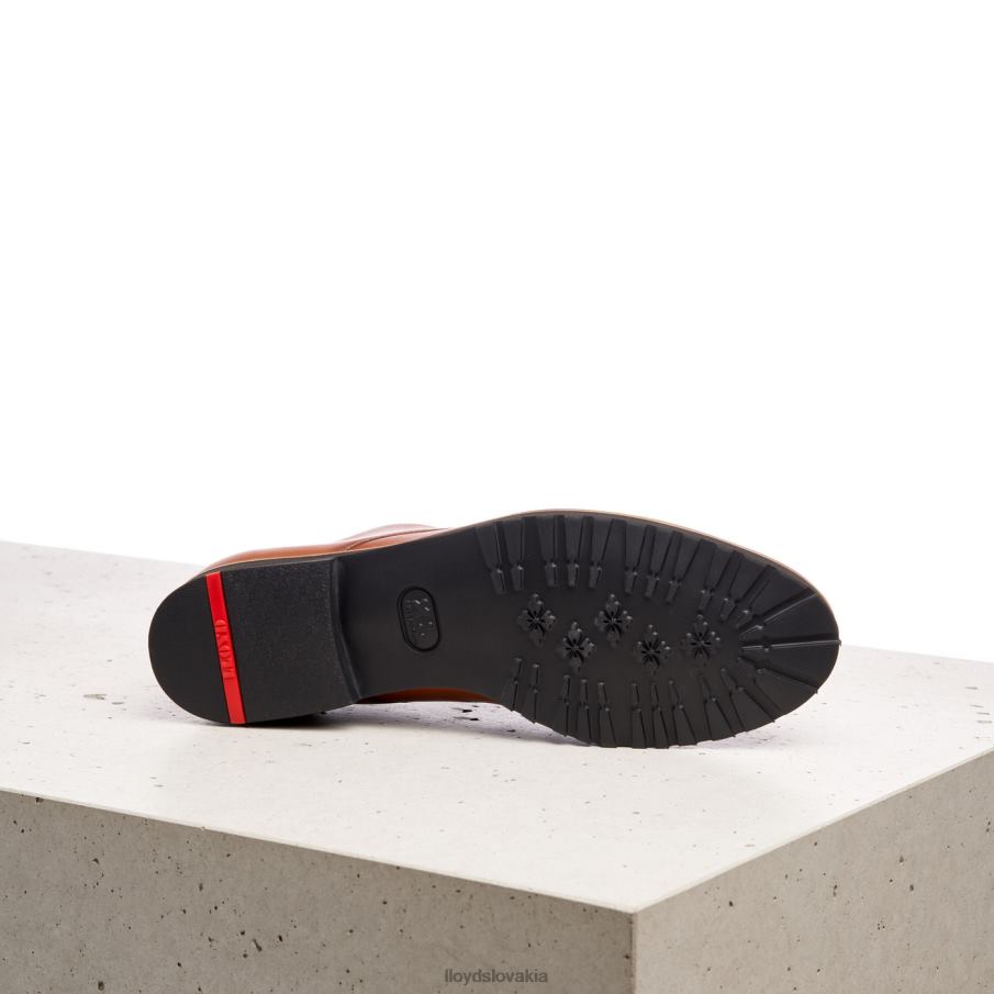 LLOYD krajkové kožené poltopánky ženy topánky hnedá 6R0JN1057