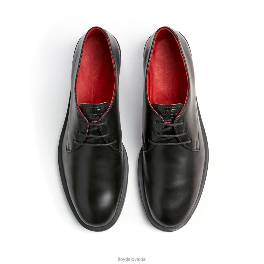 LLOYD krajkové kožené poltopánky ženy topánky čierna 6R0JN1035