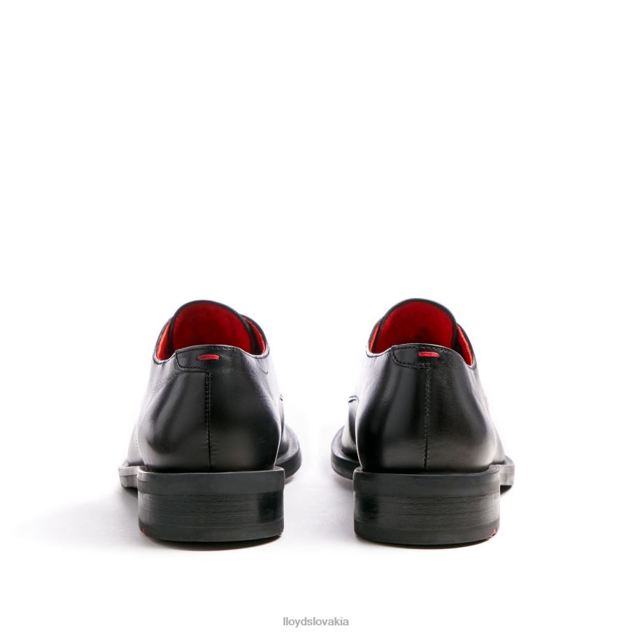 LLOYD krajkové kožené poltopánky ženy topánky čierna 6R0JN1035