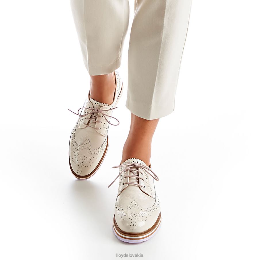 LLOYD šnurovať poltopánky ženy topánky béžová 6R0JN1080