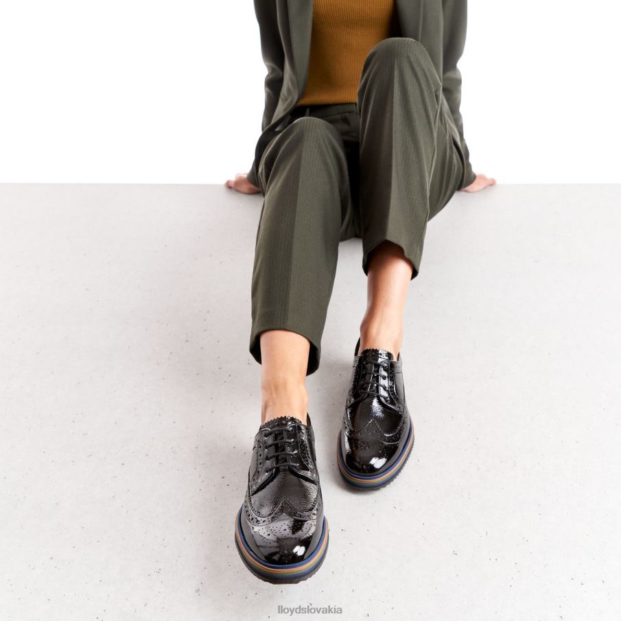 LLOYD šnurovať poltopánky ženy topánky čierna 6R0JN1043