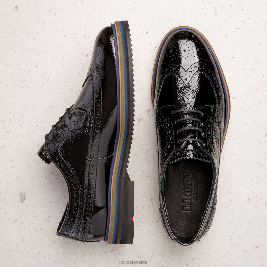 LLOYD šnurovať poltopánky ženy topánky čierna 6R0JN1043