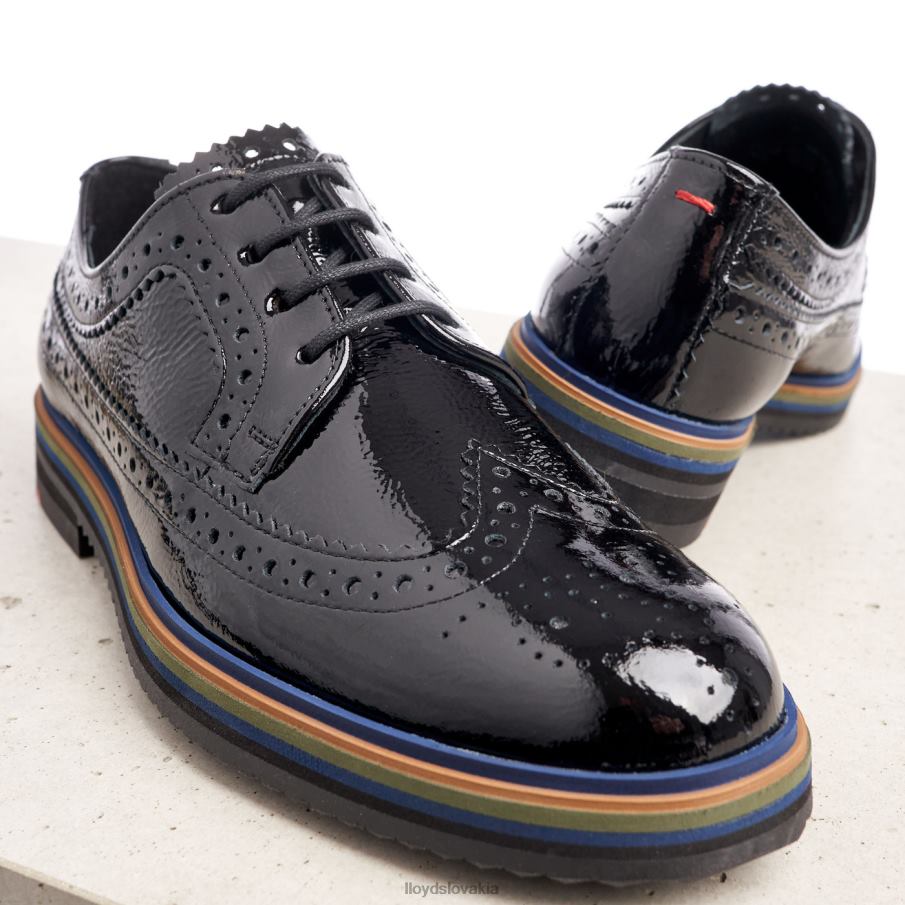 LLOYD šnurovať poltopánky ženy topánky čierna 6R0JN1043