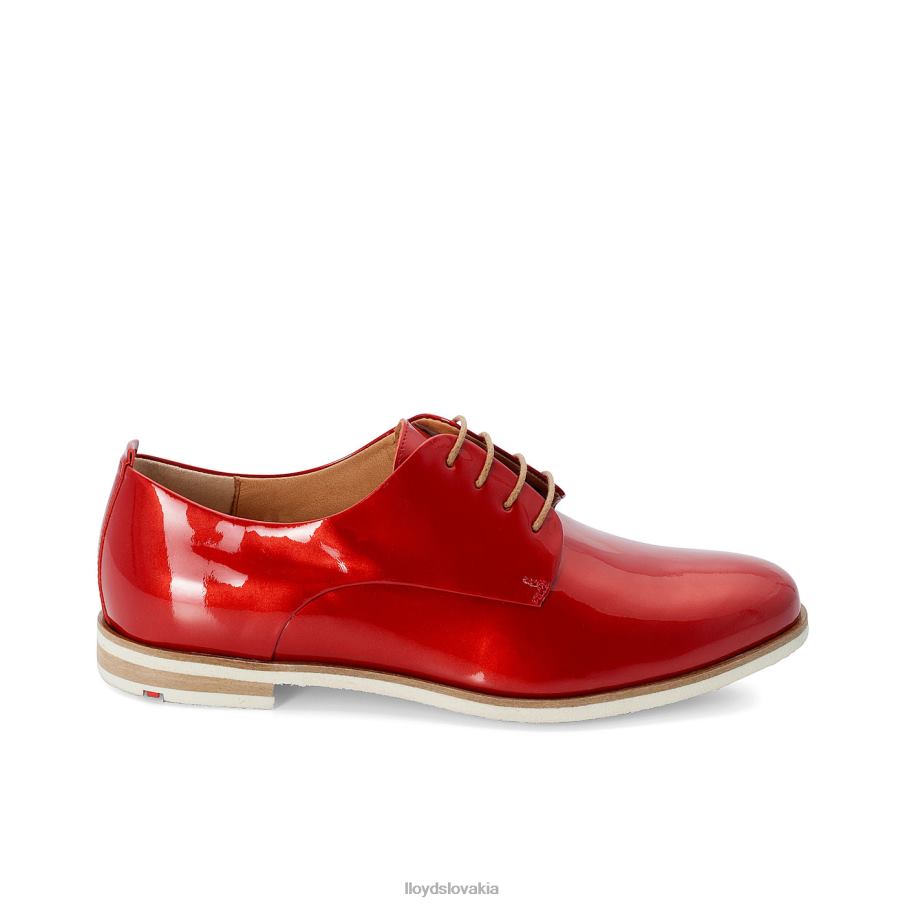 LLOYD patentné šnurovacie poltopánky ženy topánky červená 6R0JN1102
