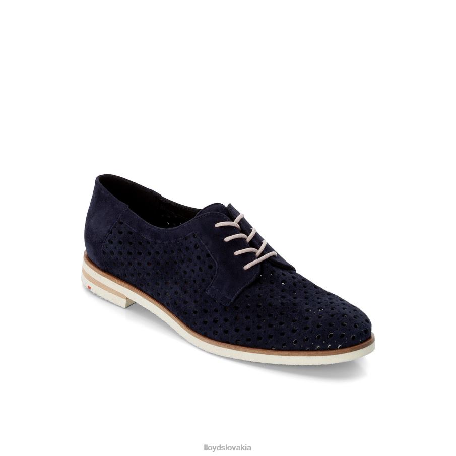 LLOYD semišové šnurovacie poltopánky ženy topánky Modrá 6R0JN1182