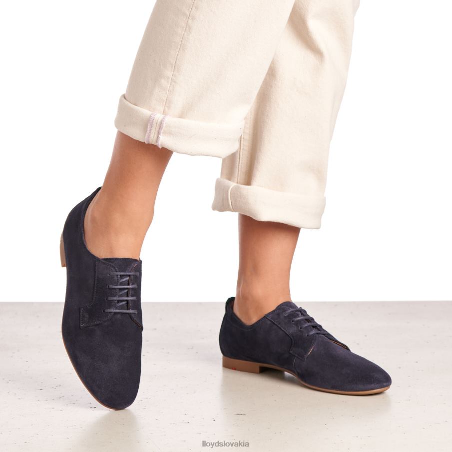 LLOYD semišové šnurovacie poltopánky ženy topánky Modrá 6R0JN1188